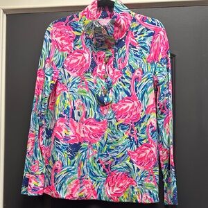 Lilly Pulitzer Windsor Popover in print Flamenco Beach
